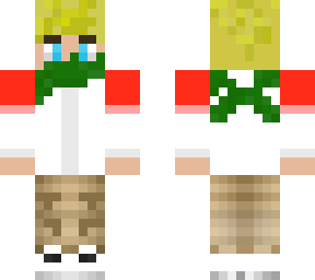 tommy with a green bandana on his mouth