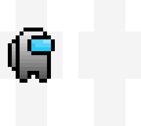 +- white among us character-+ (gradient)