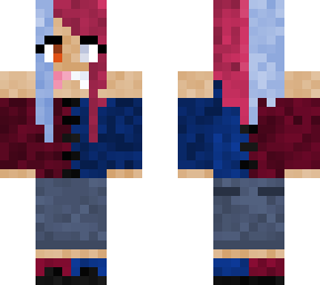 blue and red girl