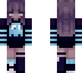 blue pacman ghost girl 1/4
