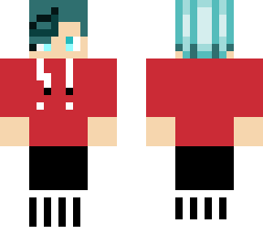 boy with blue hair & bang