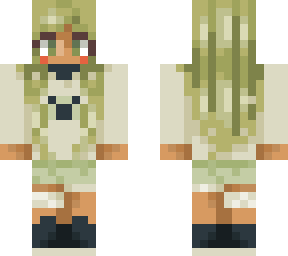 green bunny girl