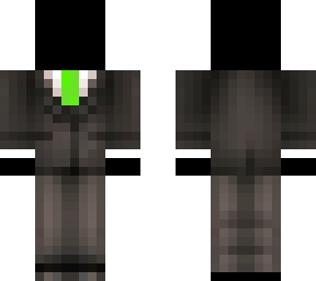 green enderman suit with glasses