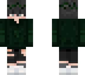 green hoodie