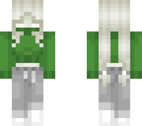 green pajamas (+ pan socks)