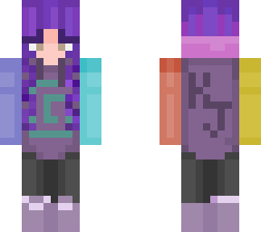 karl jacobs hoodie /w purple hair