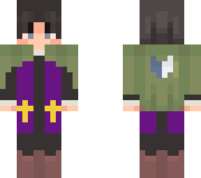 levi con traje de cura