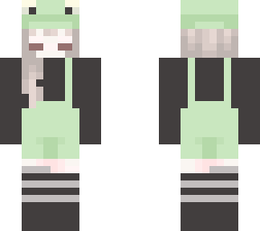 matching green frog