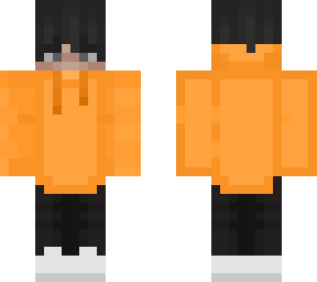 orange hoodie