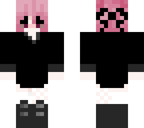 pink hair girl