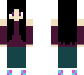 purple - blue girl