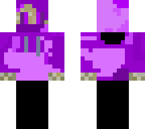 purple hoodie skeleton