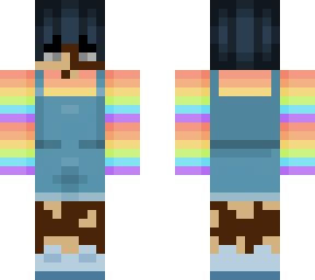 rainbow (black hair, boy) 4