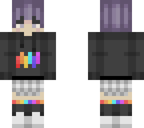 rainbow boy with skirt