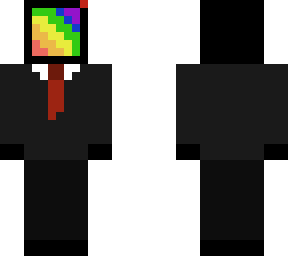 rainbow tv man in a suit