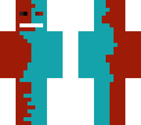 red and cyan entity combined