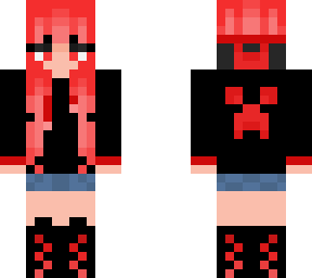 red gamer girl (5 followers skin)