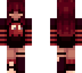 red pacman ghost girl 4/4