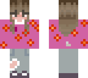 sunset flower sweater