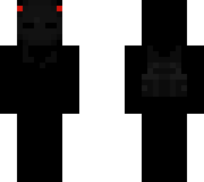 black and red demon
