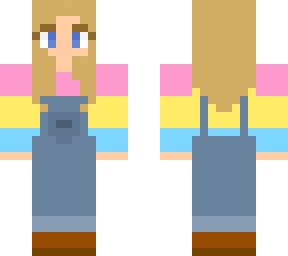 blond girl pan***ual suspenders