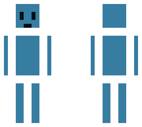blue man