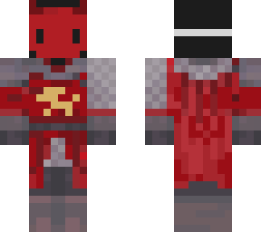 demon mask knight red