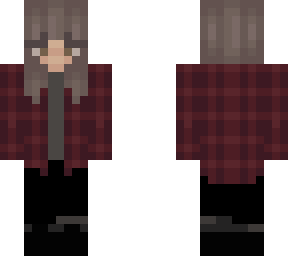 egirl with flannel