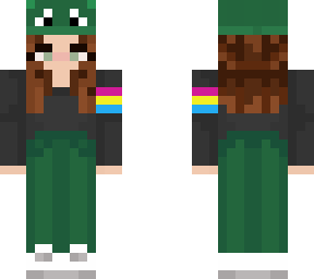 frog pan girl brown hair
