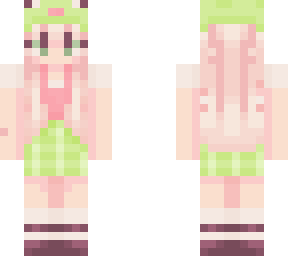 froggy girl // blonde w pink
