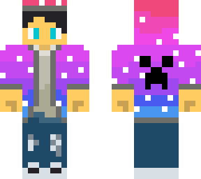 galaxy creeper boy skin