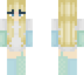 green and blue girl