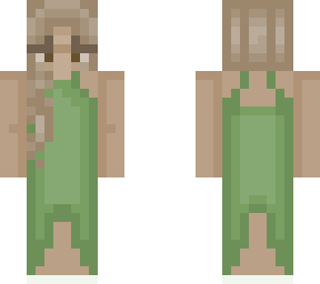 green dress
