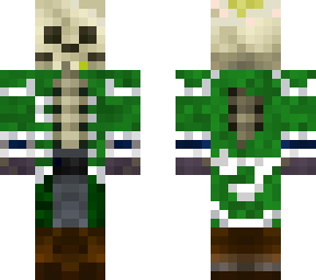 green pirate skeleton