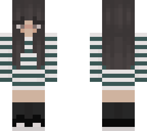 green stripe sweater