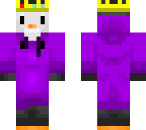 penguin hoodie and a crown