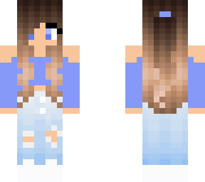 purple/blue girl