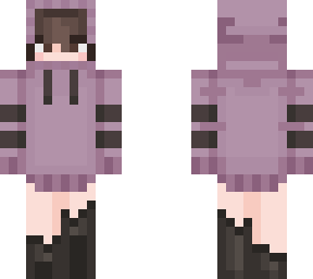 purple hoodie girl