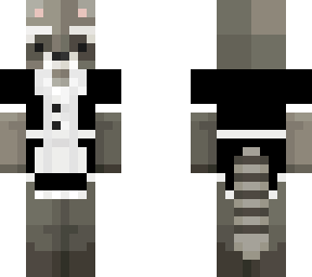 raccoon with maid dress?!?!? lol