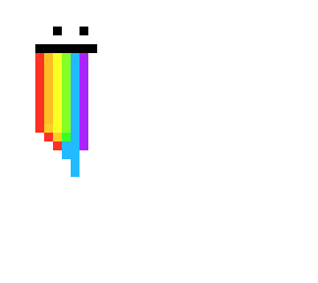 rainbow barfing dude