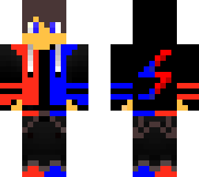red and blue hoodie boy
