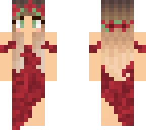 red rose wedding dress