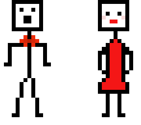 stick man couple