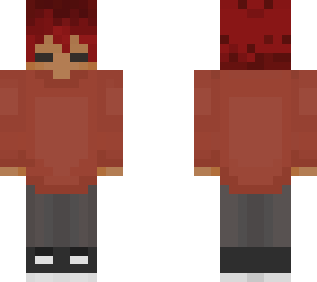 azrakun with red hair and chibi eyes