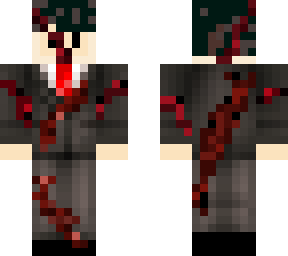 beat up anime boy with suit
