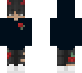black hoodie skin with roses
