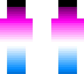 blend from pink to blue with hat