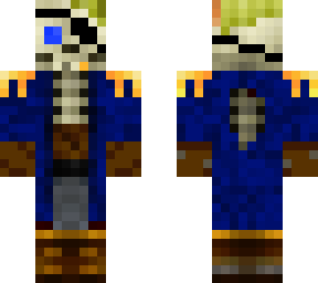 blue pirate skeleton