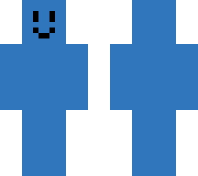 blue smiling dude