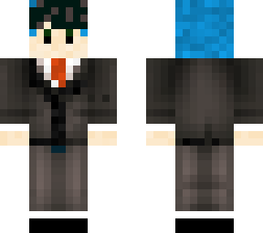 blue suit